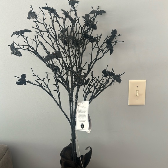 Martha Stewart Halloween 🎃 Tree Light Up Black Orange Bats 🦇 NEW - Picture 1 of 9